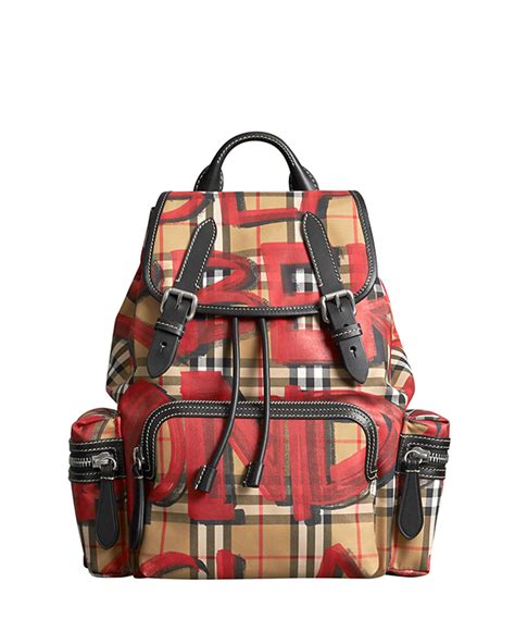 burberry graffiti backpack|Burberry Limited Edition Graffiti Backpack .